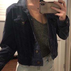 Blue corduroy jacket